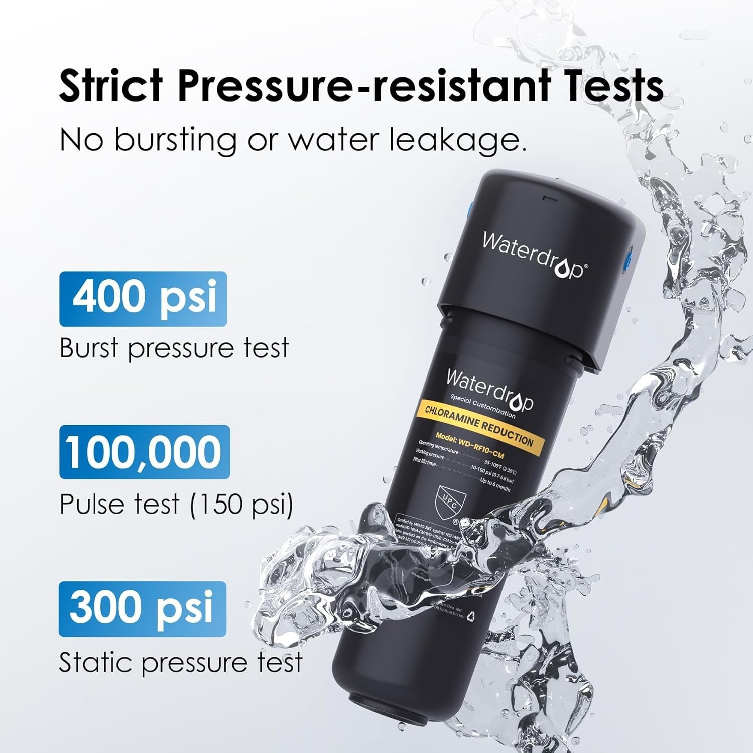 Waterdrop 10UB-CM 6 Months Under Sink Water Filter (Include: System+Faucet）
