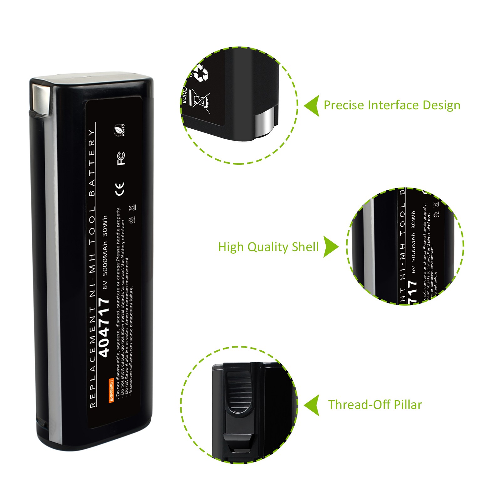 2PACK 6V Battery for PASLODE 6V Ni-MH 404717 902000 900400 900420 900600 Nailer