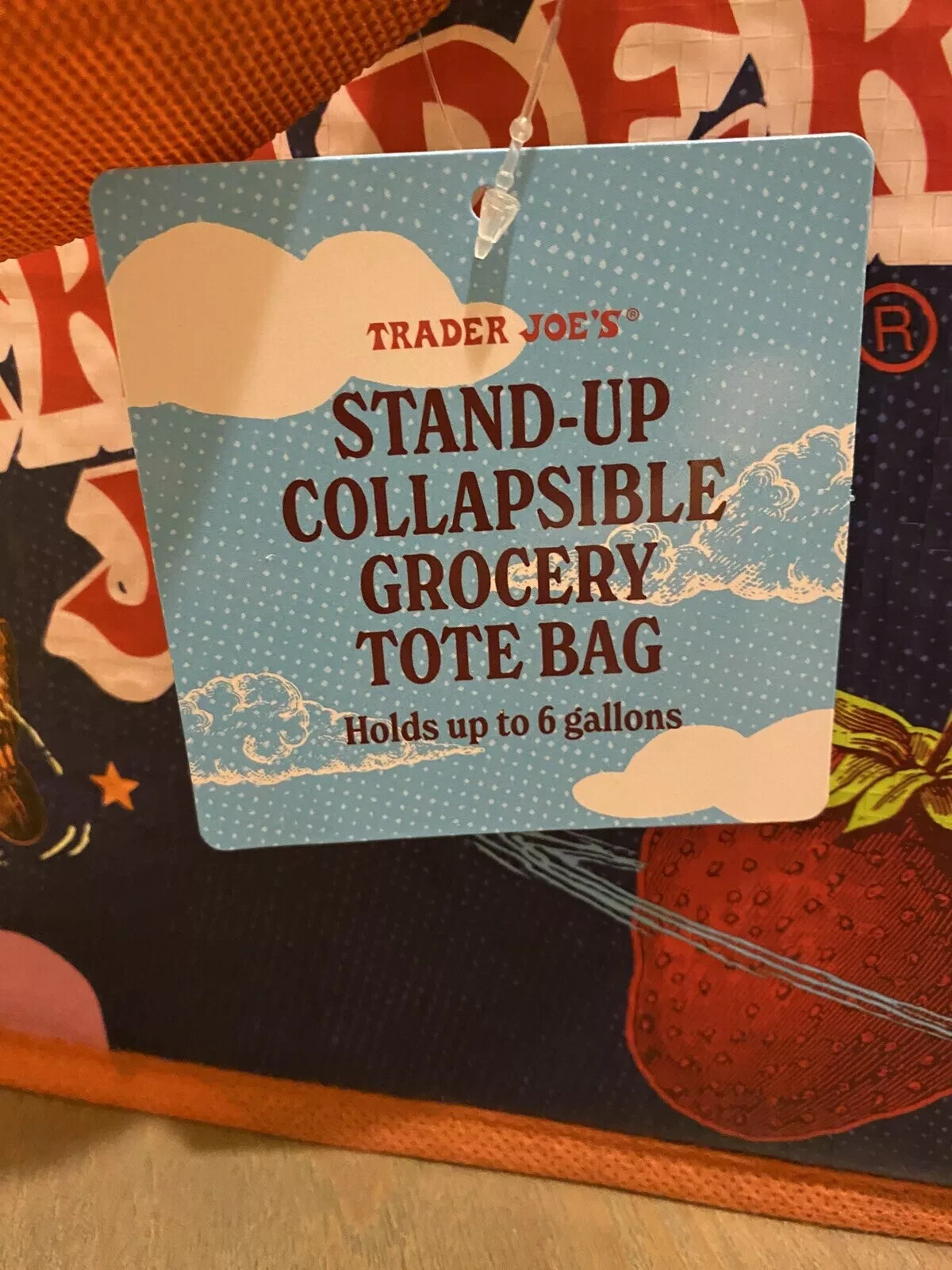 Trader Joe’s Stand-Up Collapsible Grocery Tote Bag (New Just Release) 1 Bag