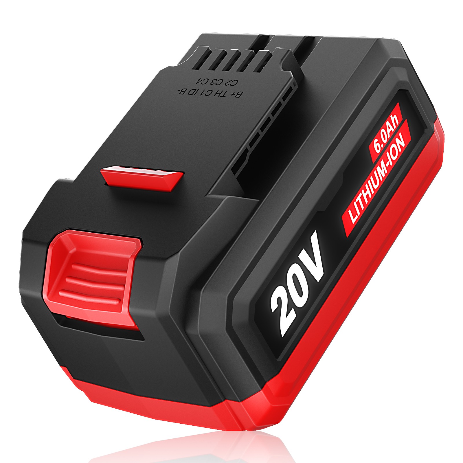 20V 6Ah Lithium-Ion Replacement Battery Pack for Bauer 20V Cordless Power Tools