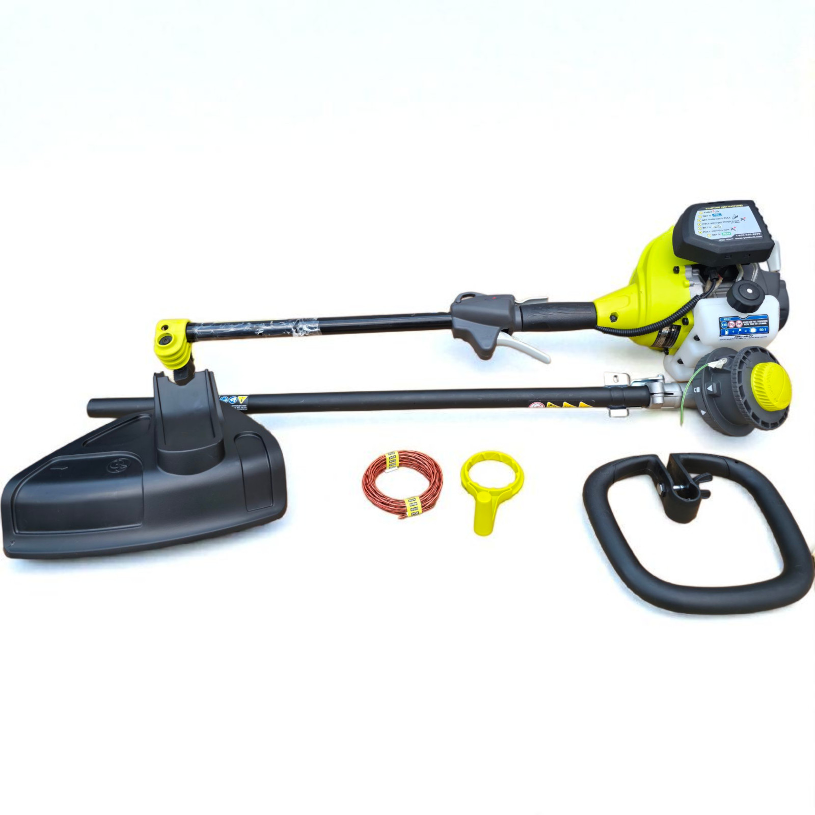 RYOBI String Trimmer 25cc 2-Cycle Gas-Powered Straight Shaft, Attachment Capable