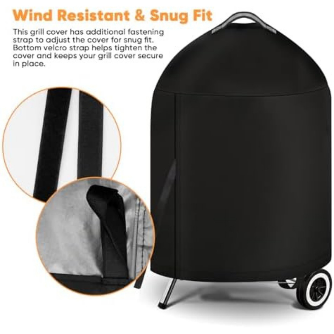 Grill Cover for Weber Charcoal Kettle- Heavy Duty Waterproof BBQ Cover 22″