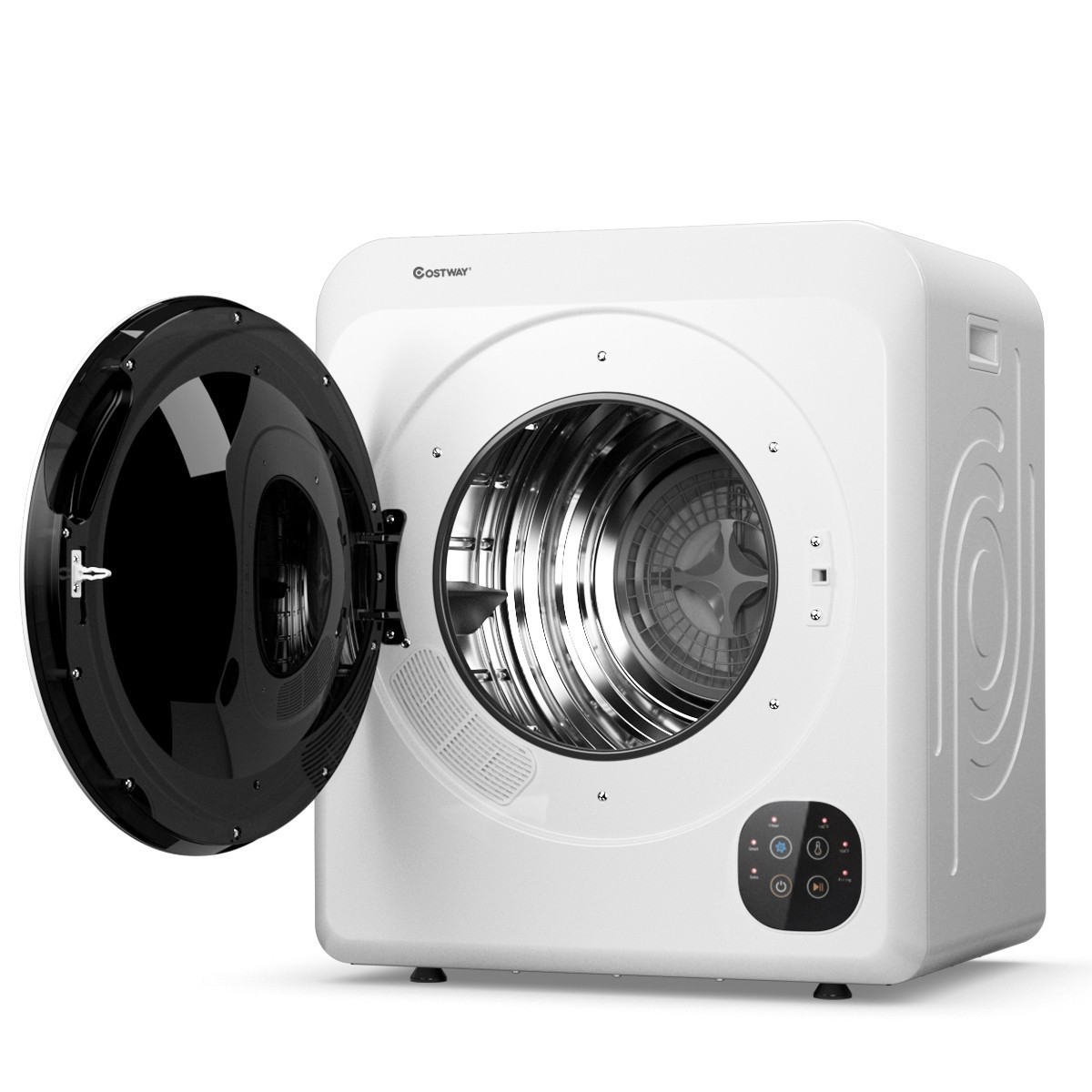 1700W Electric Tumble Laundry Dryer Stainless Tub 13.2 lbs /3.22 Cu.Ft