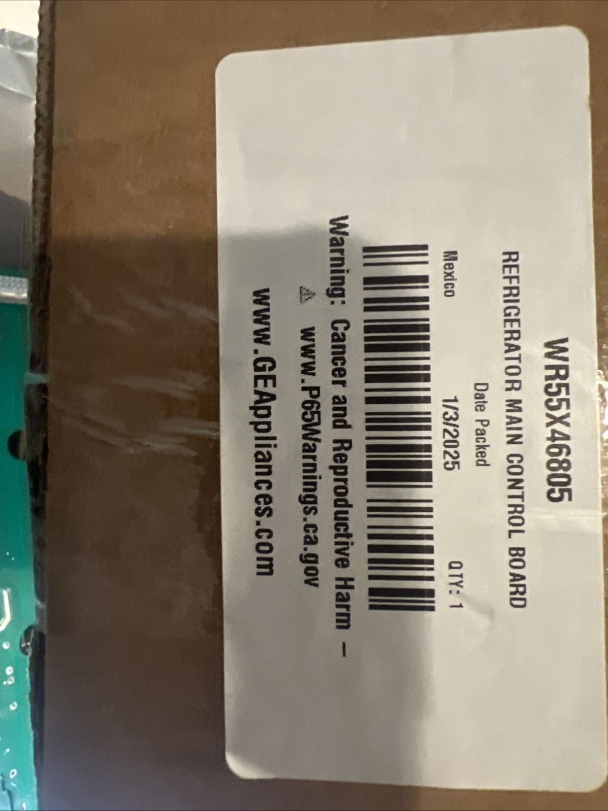 WR55X46805 OEM GE Refrigerator Main Control Board