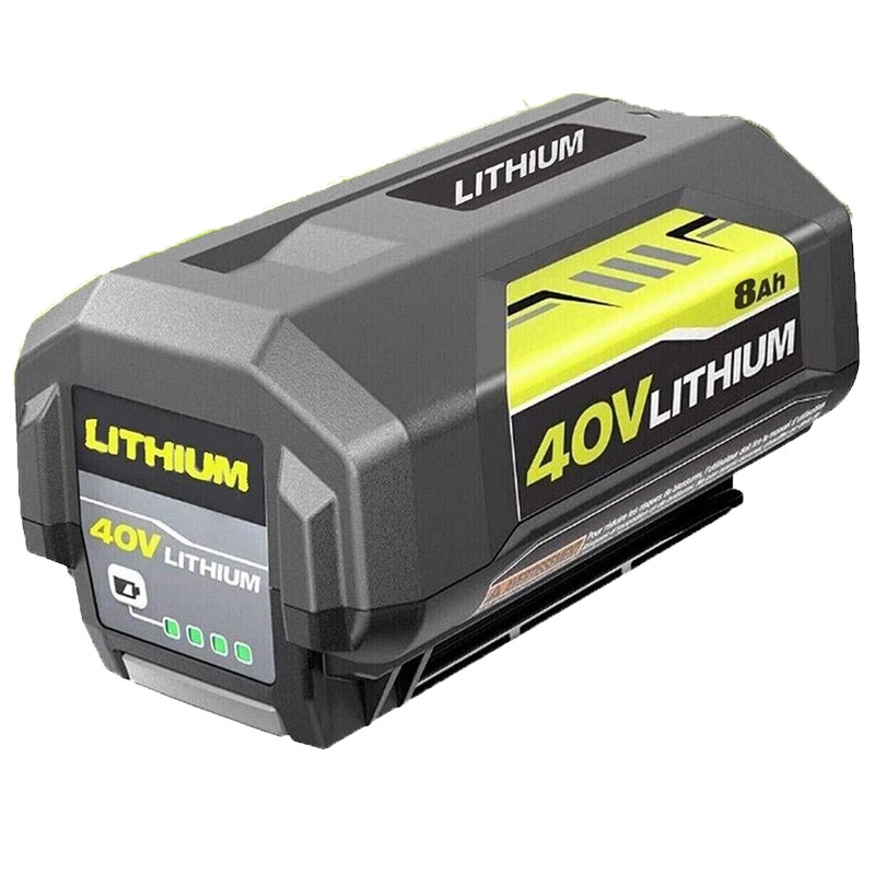 8.0Ah Battery 40 Volt for Ryobi 40V Lithium OP40602 Battery with LED / Charger