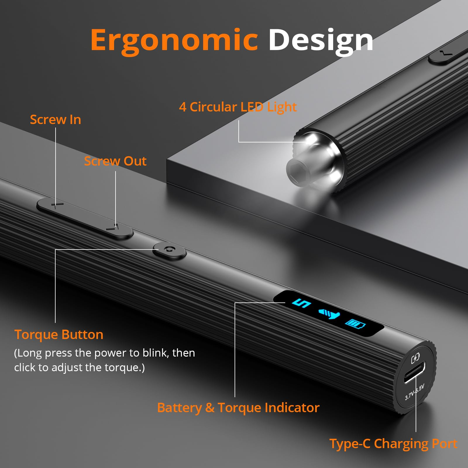 Cordless Mini Electric Screwdriver 5 Torque Magnetic Repair Kit for Phone Watch