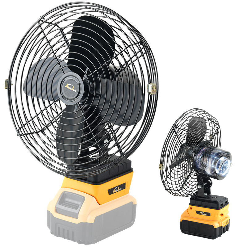 Portable Workshop Desk Fan Jobsite Fan For Dewalt 20V Battery Cordless