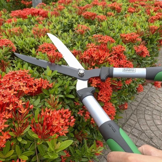 20 Inch Garden Hedge Shears Green and Black Landscape Trimming Scissor