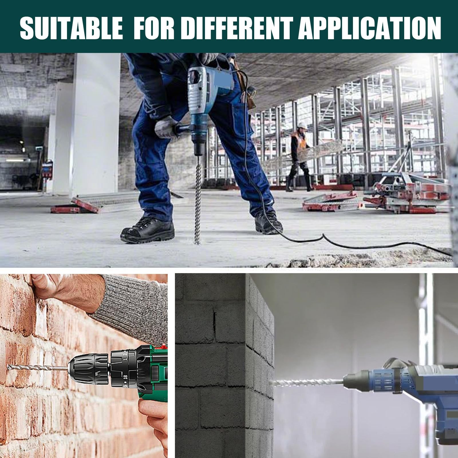 7/8 in x 14.2 in (22 x 360mm) SDS Plus Rotary Hammer Drill Bit, Concrete Dril…