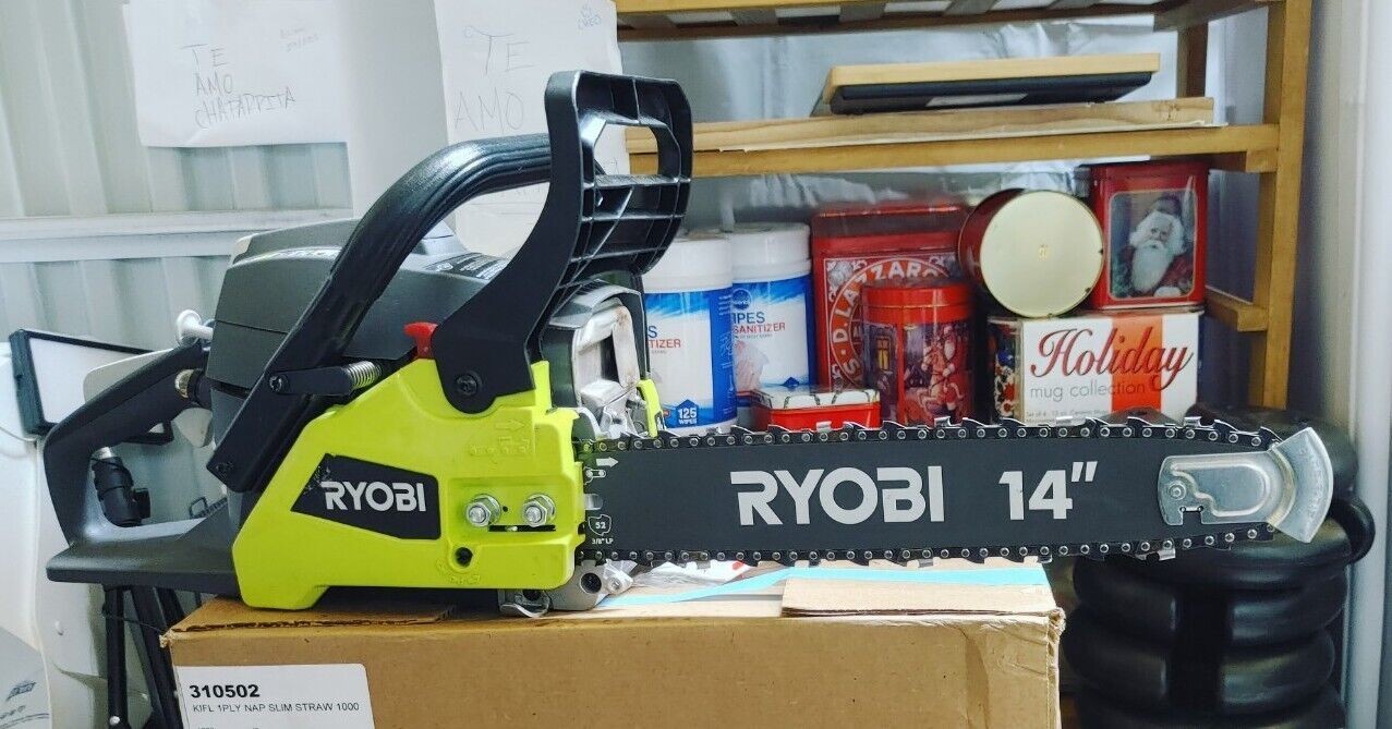 Ryobi RY3714 2-Cycle 14″ 37cc Gas Powered Chainsaw