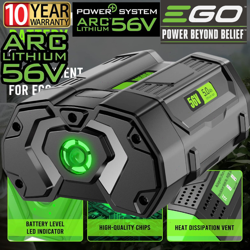 For Genuine EGO POWER+ BA2800T 56V 5.0 AH Battery w/ Fuel Gauge 56 Volt Power+