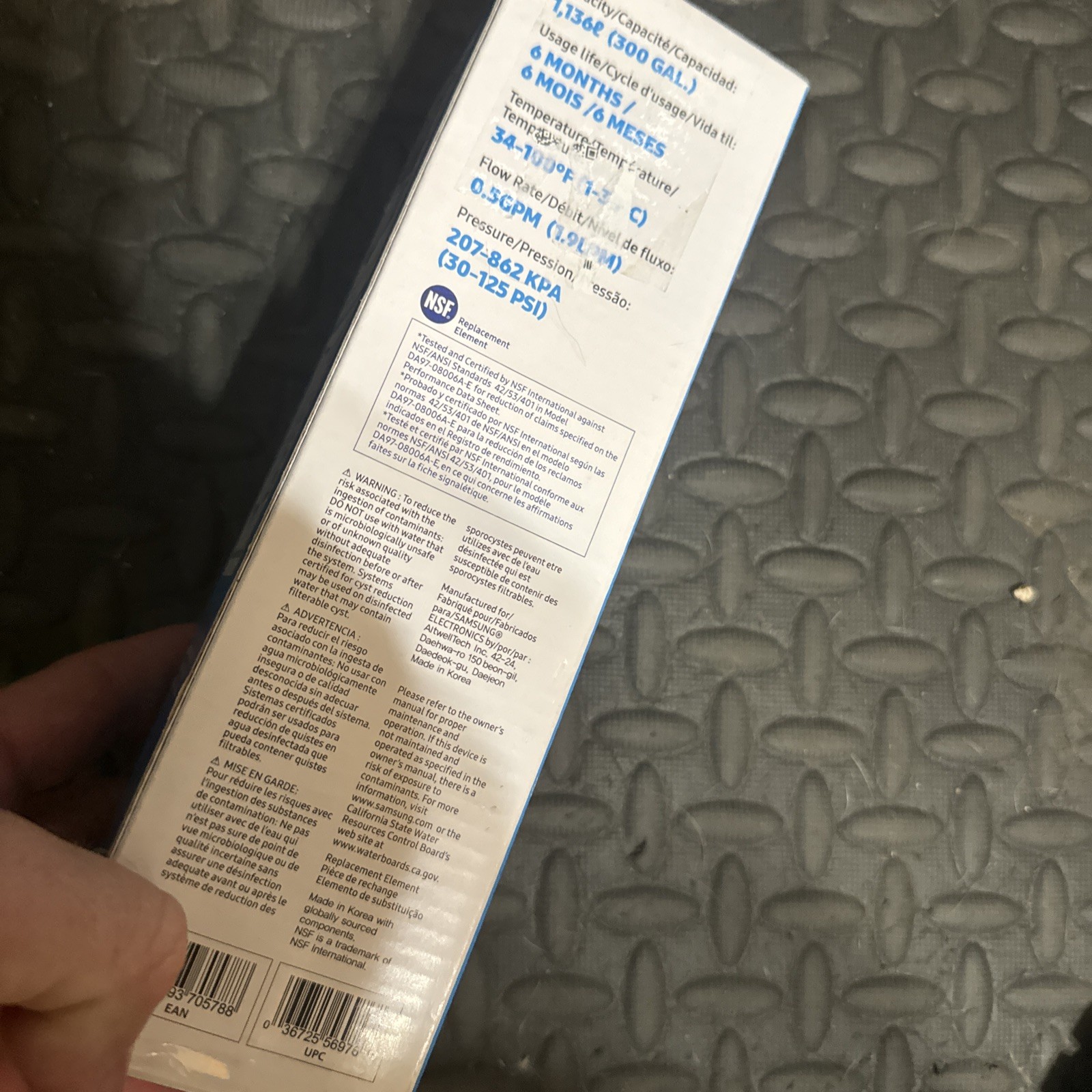 Samsung DA29-00020B HAF-CIN/EXP Refrigerator Ice Water Filter Da97-08006A-1 NEW