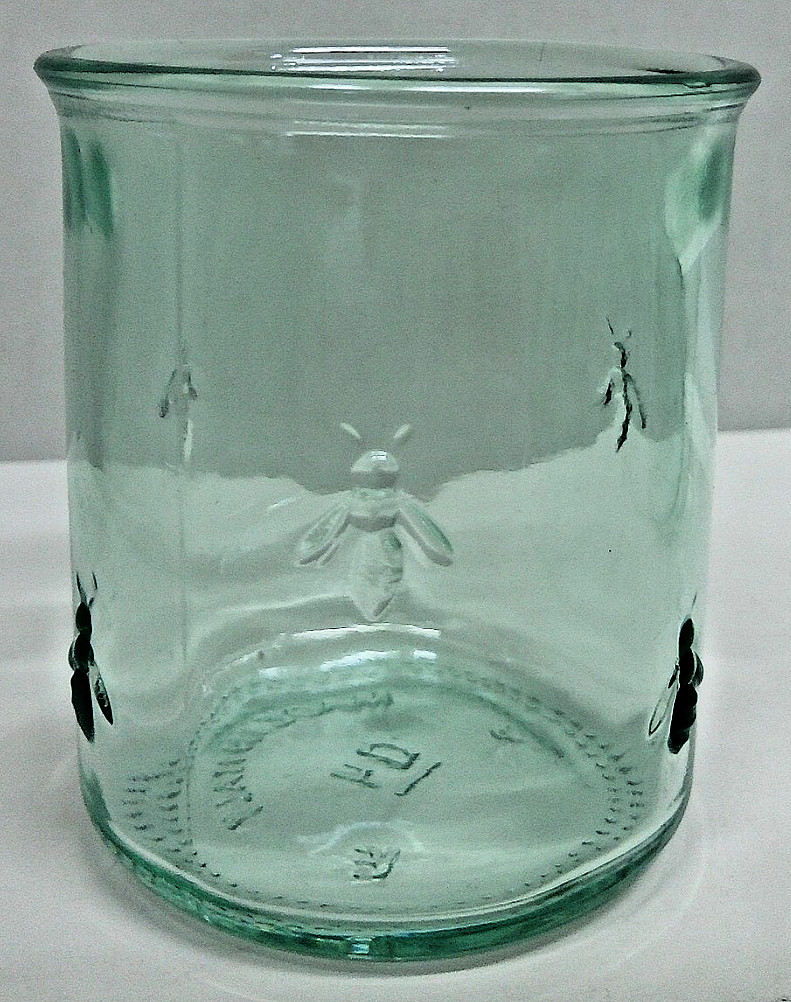 Amici Home Regina DOF Glass, 12 Oz, Italian Made, Set of 6, Bumble Bee Accents