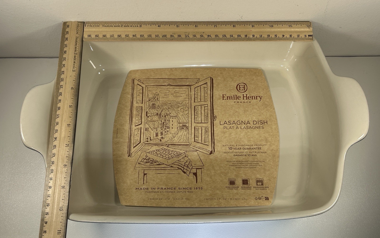 NEW Emile Henry Baker Modern Classics Rectangular Lasagna Dish 13″ x 9″ Twilight