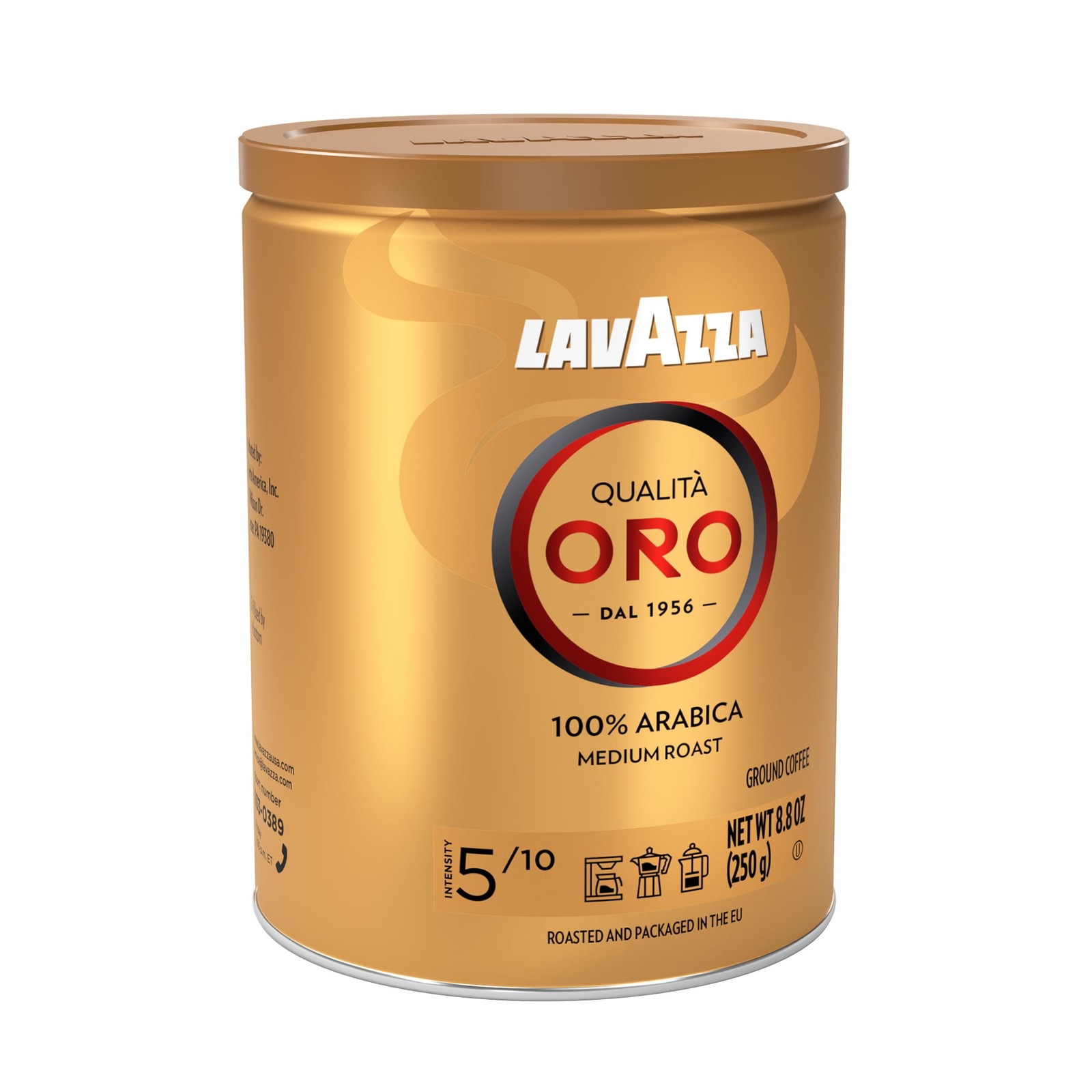 Lavazza Qualità Oro Ground Coffee Medium Roast 100% Arabica 8.8oz, 4-Pack