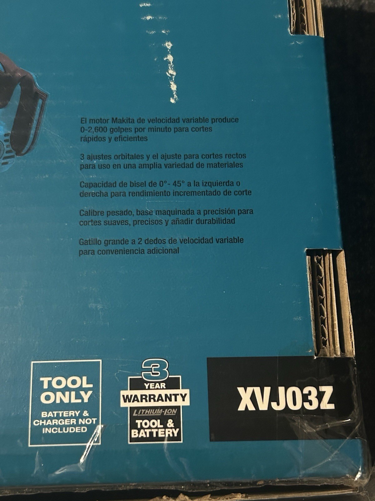 *NEW IN BOX Makita XVJ03Z 18V Cordless Battery Jigsaw, w/ Blades LXT 18 Volt