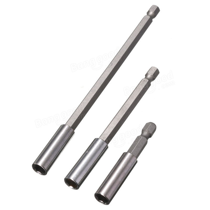 3x Magnetic Bit Extension Holder 2″/4″/6″ Quick Change 1/4″ Hex Shank