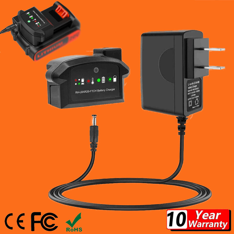 20V Charger LCS1620 For BLACK & DECKER LBXR20 20V MAX Lithium Battery LBXR20-OPE