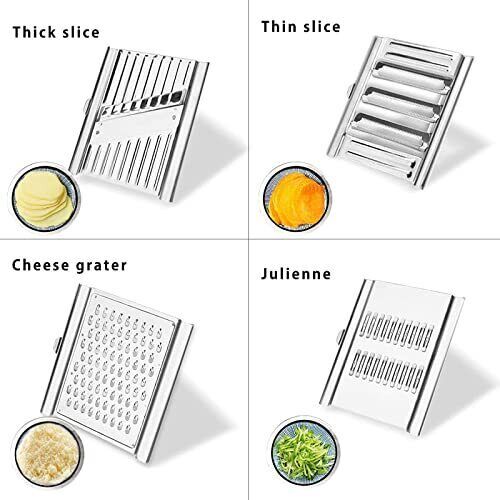 4 in 1 Vegetable Slicer Shredder Grater Cutter Manual Carrot Potato Grater Lot