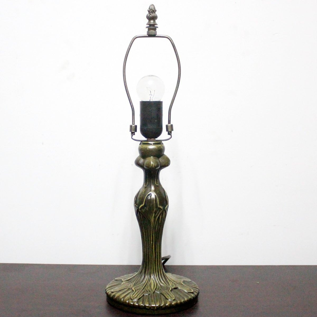 Dark Bronze Table Lamp Base Replacement for Tiffany Style Shades, 18″ Height