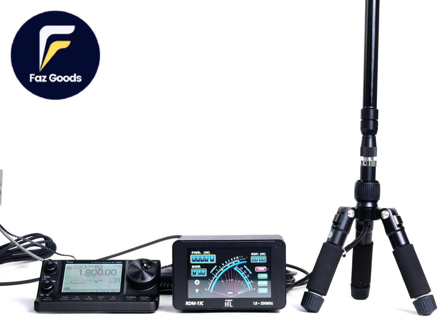 HTL RDM-1K Digital Cross Needle SWR Power Meter 1.8–200 Mhz 1 Kw Continuou