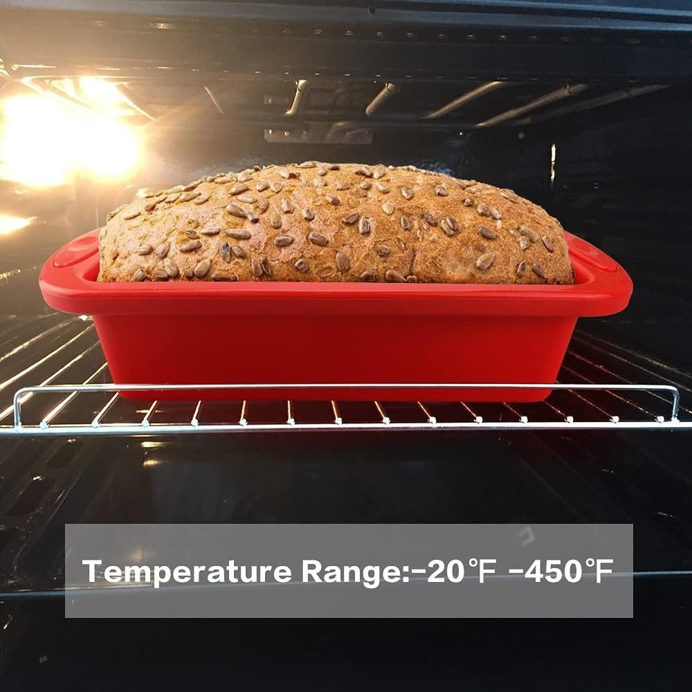 Large Capacity Nonstick Silicone Baking Pans – Set of 2 for All Your Needs