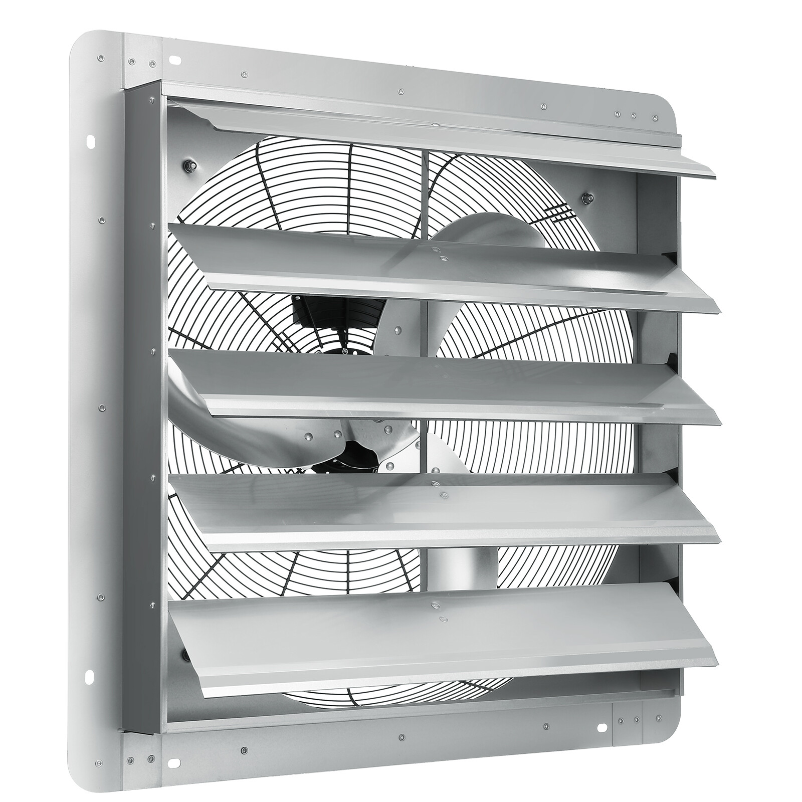 VEVOR Shutter Exhaust Fan Shop Exhaust Fan 24” Wall Mounted Aluminum 3320 CFM