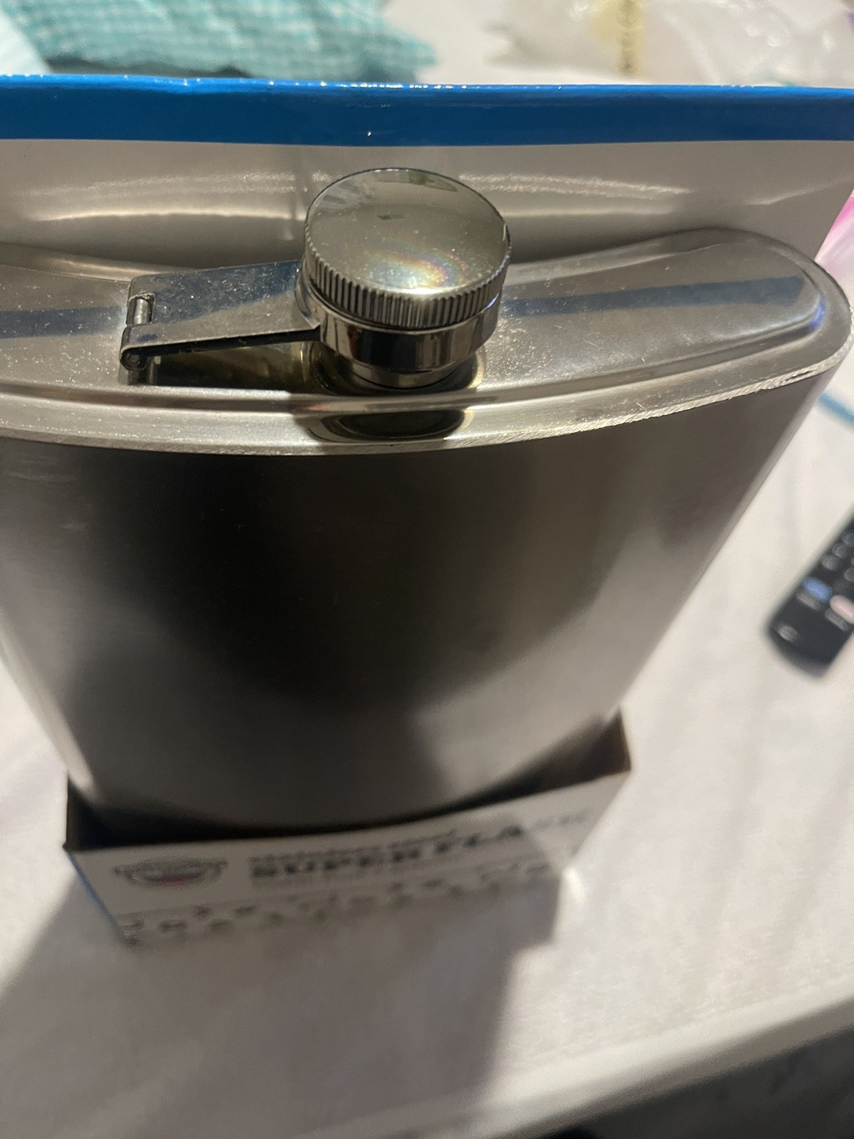 Big Mouth Stainless Steel Super Flask Holds Half A Gallon. New. Has Slight Dent