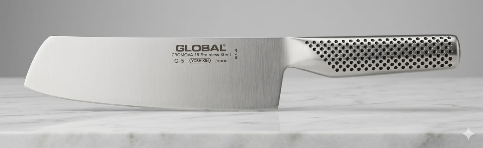 Global G5 7 Inch Vegetable Knife Cromova 18 Stainless Steel New Box Sharp