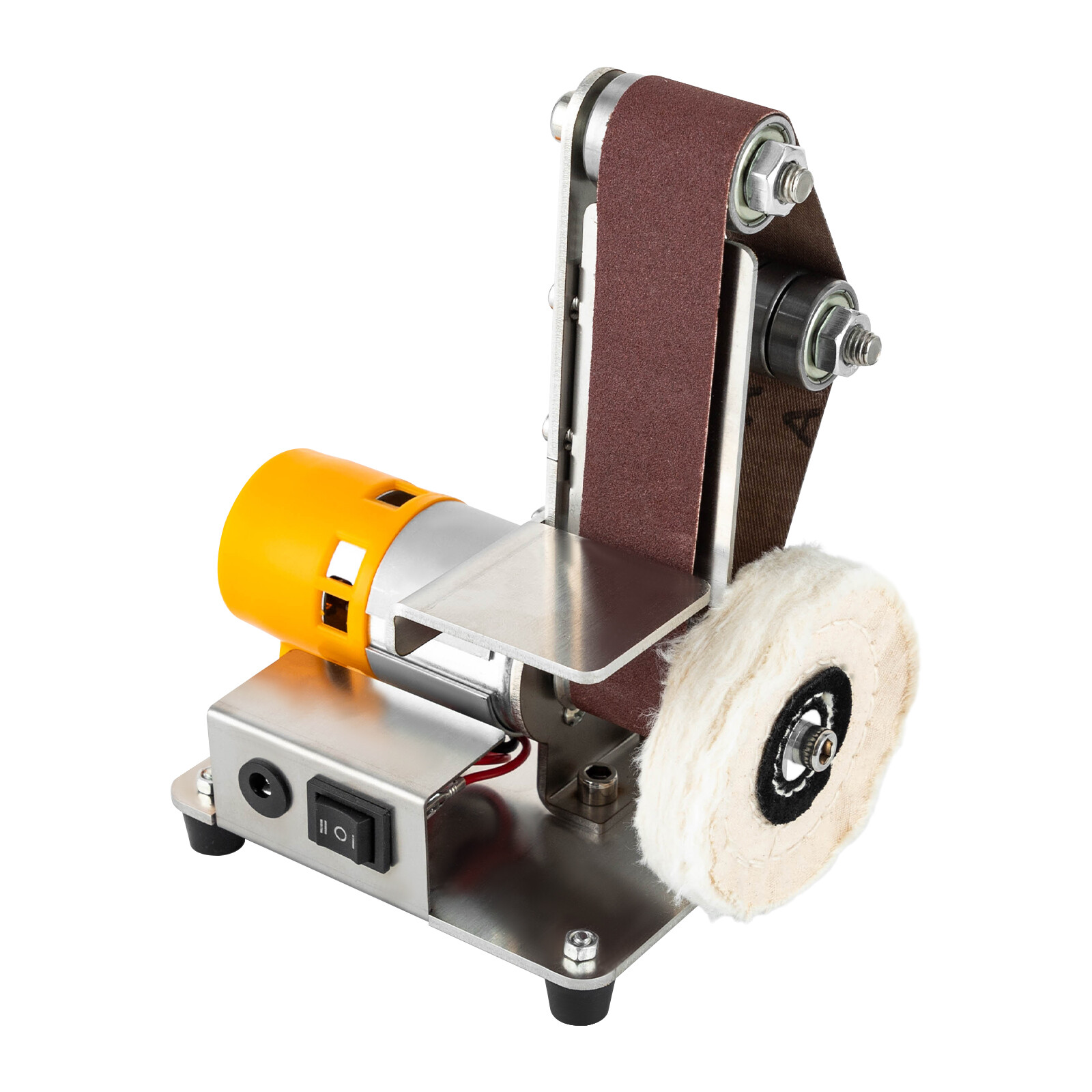 Mini Belt Sander, Electric Bench Grinder Sanding Machine, Table Top Grinder New