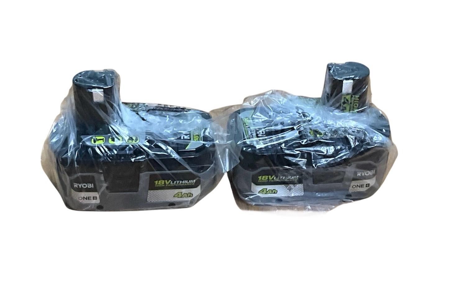 Genuine RYOBI ONE+ 18V HIGH PERFORMANCE Li-Ion 4.0 Ah Battery PBP004 (2-Pack)