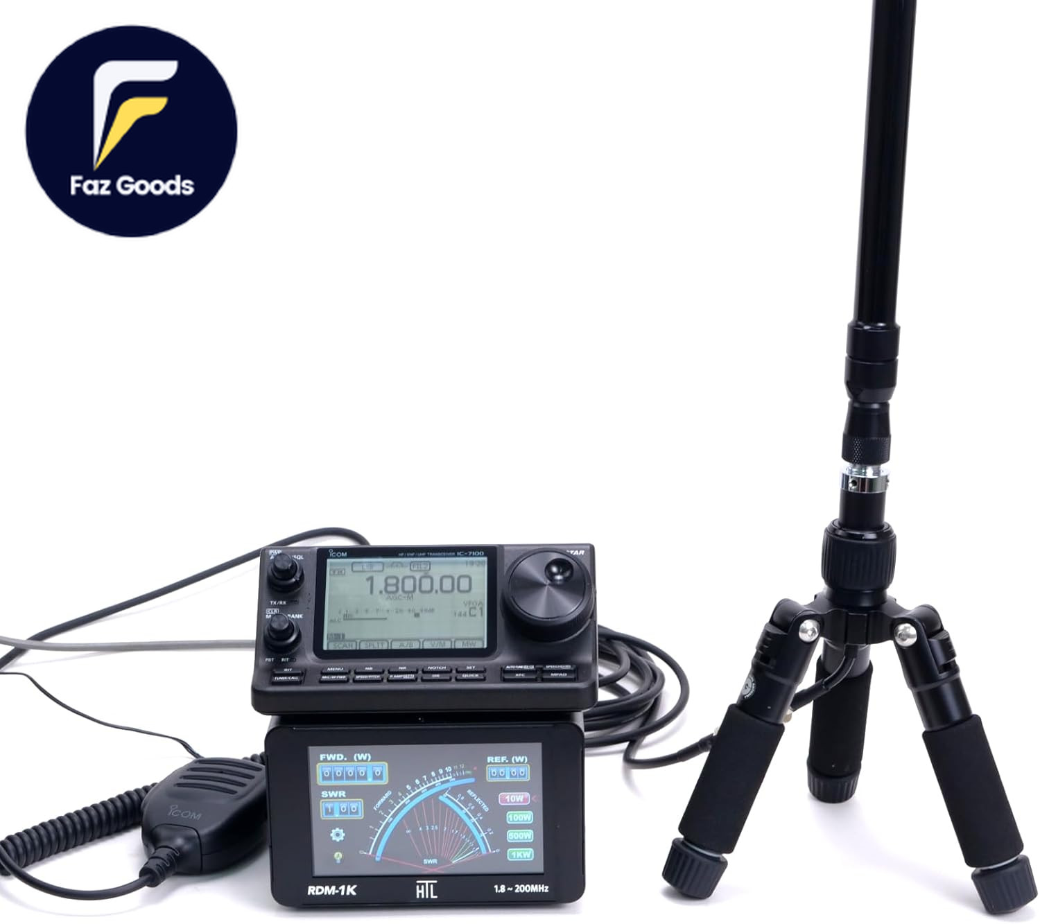 HTL RDM-1K Digital Cross Needle SWR Power Meter 1.8–200 Mhz 1 Kw Continuou