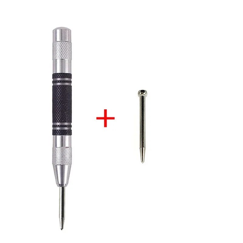 2 Super Strong Automatic Centre Punch Adjustable Spring Loaded Metal Drill TooL