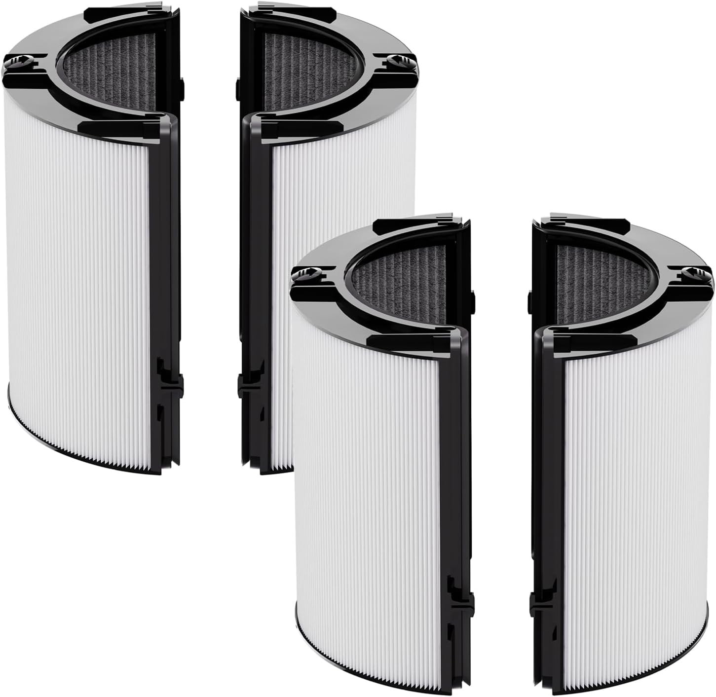 2 Pieces HEPA Carbon Air Filter Replacement 360 Combi Glass Dyson TP07 TP09 HP09