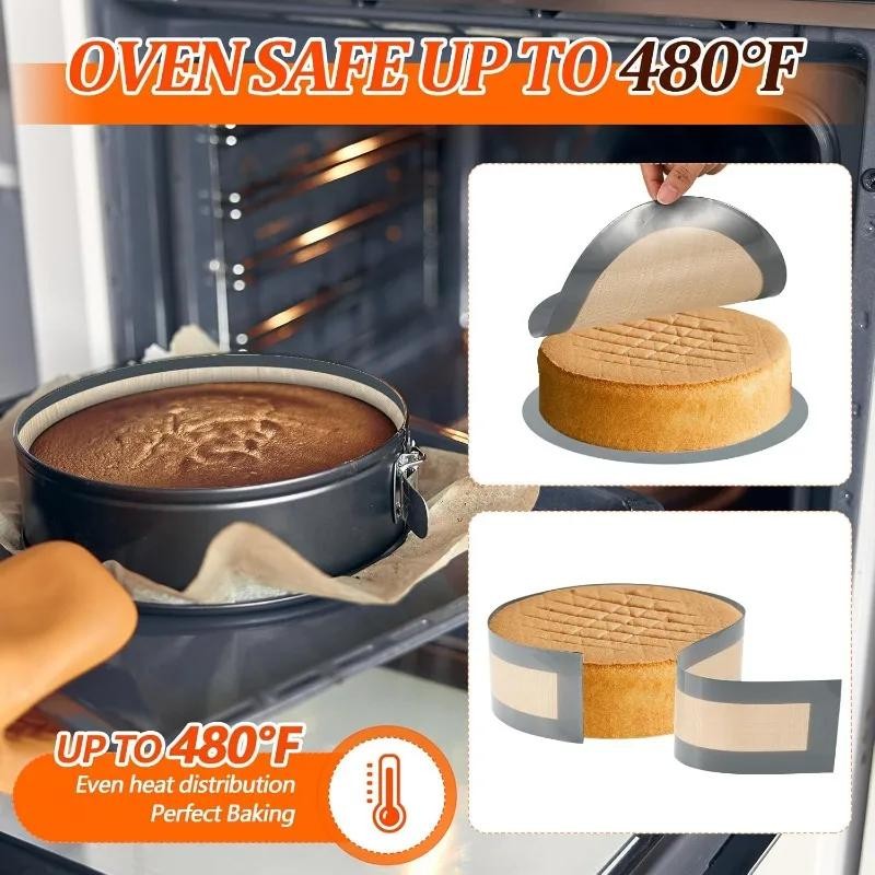 Silicone Baking Mat Set – Nonstick, Easy-clean Reusable for Cake, Pizza & Pas