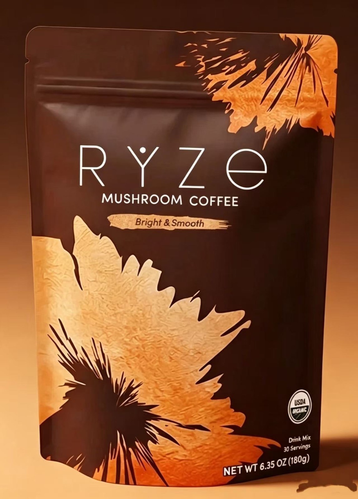 1Pack Organic Rýze Mushroom Coffee 30 Servings Instant Coffee Free Shipping New
