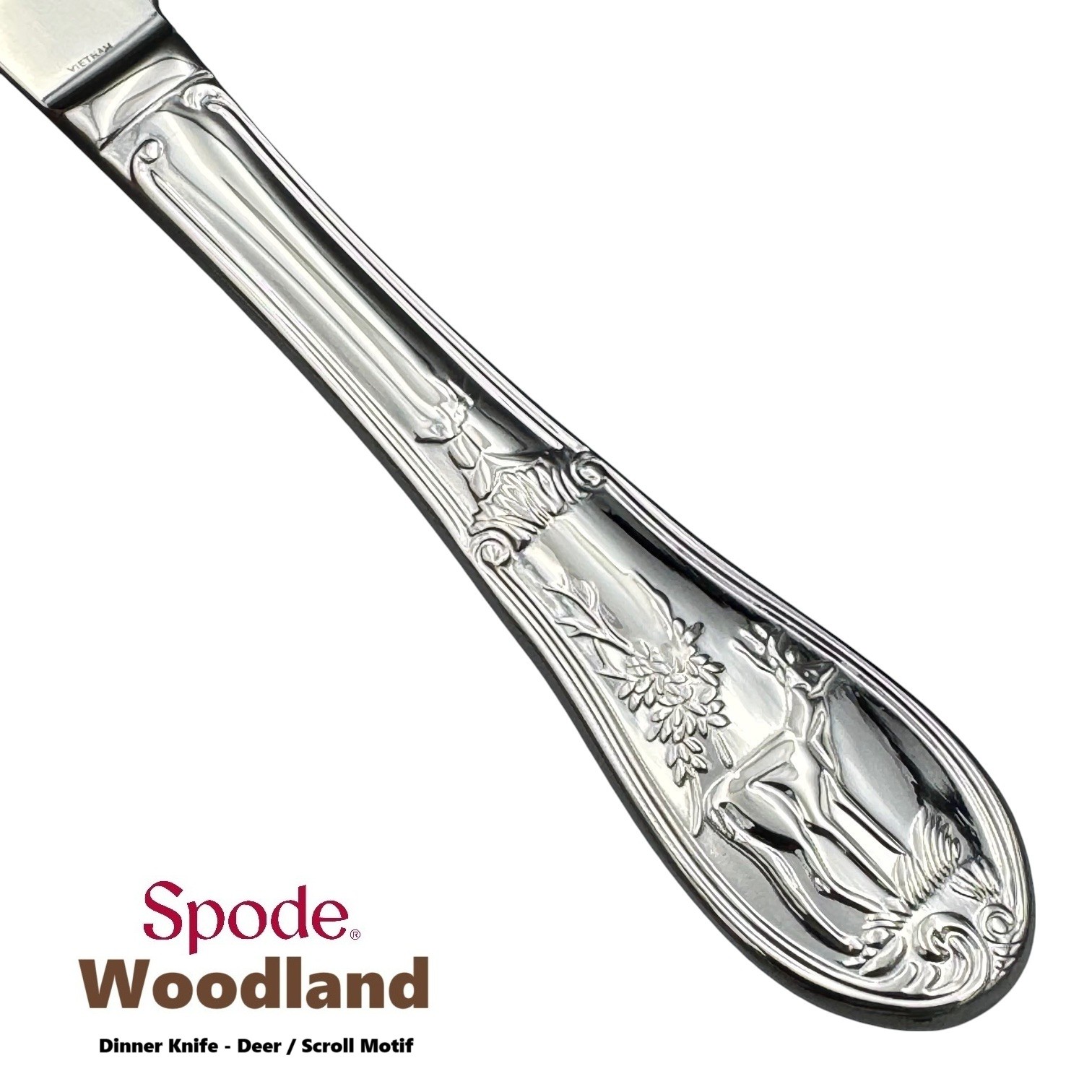 Spode Woodland 18/10 Stainless Steel 20pc. Flatware Set (Service for Four)