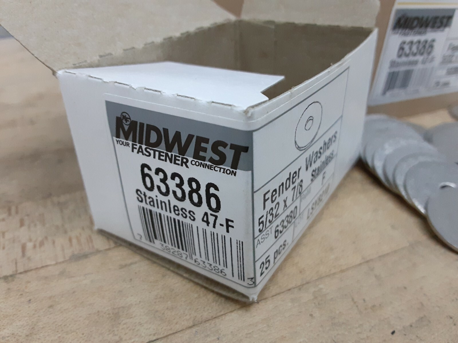 Midwest Fastener Stainless Steel 5/32 x 7/8-Inch Fender Washer, 200-Pack