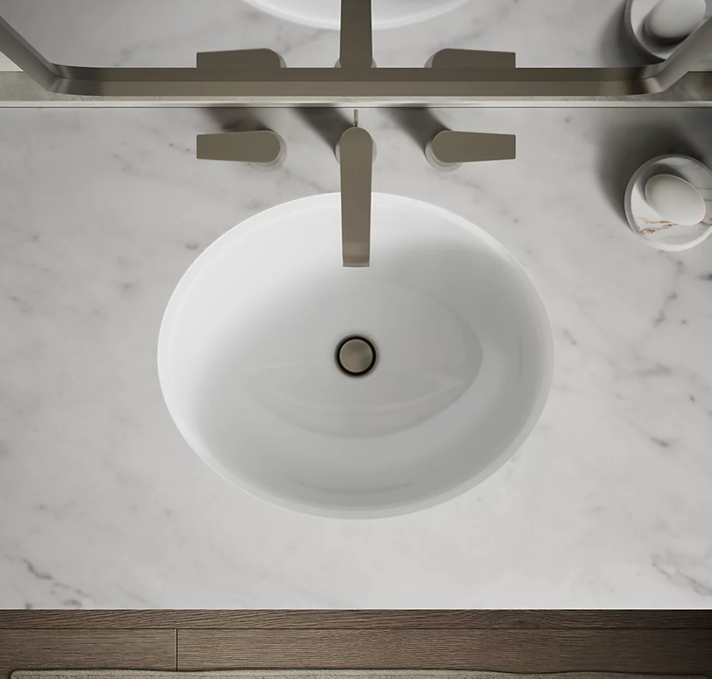 Kohler K-2205-0 Caxton 17×14 Oval Undermount Bathroom Sink White
