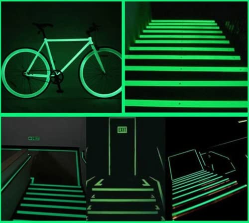 THE PERFECT PART 2PC Luminous Tape Self Adhesive Glow in The Dark Wall Green