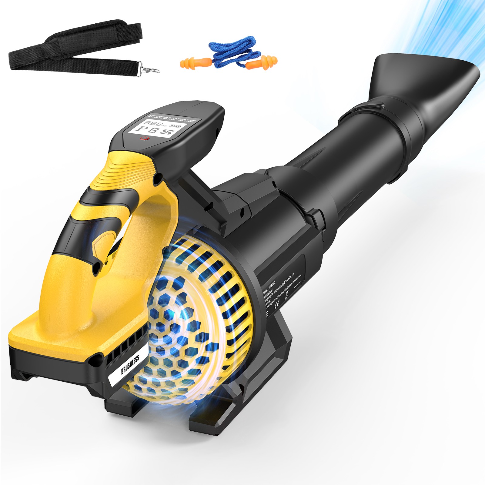 Cordless Electric Leaf Blower For Dewalt 20V Battery 710CFM 180MPH LCD Display