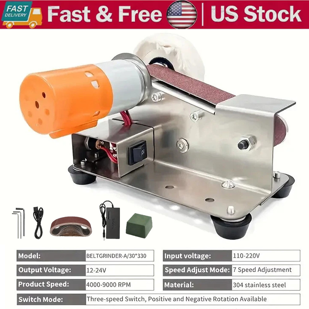 Mini Electric Belt-Sander Knife-Sharpener Sanding Machine – Small Bench Grinder