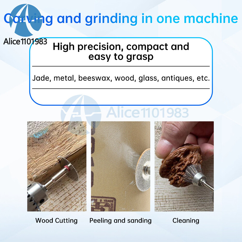 12000rpm Stepless Speed-adjustable Mini Electric Grinder Polishing Engraving Set