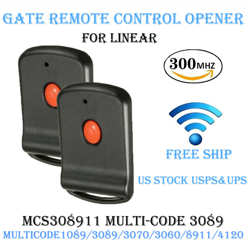 Multi-Code 3089 308911 Gate Garage Door Opener 300MHz 10 DIP Code Remote Control