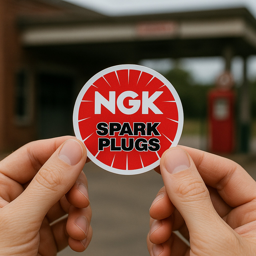 NGK Spark Plugs Vinyl Sticker/Decal –Racing -Hot Rod -Garage Vintage -Classic