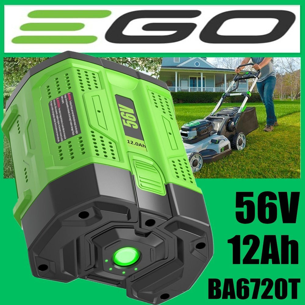 56V 12.0Ah For Genuine EGO BA6720T Power + 56V 12Ah Lithium Battery Replace