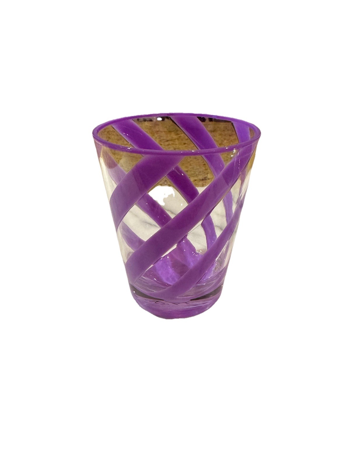 5 Brand New never Been Used Firorira Un Giardino Methacrylate Glasses In Purple