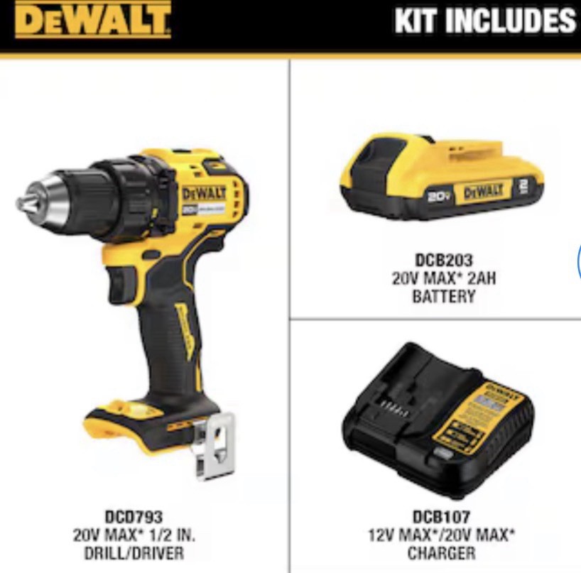 DEWALT 20-volt Max 1/2-in Keyless Brushless Cordless Drill ( 1 -Batteries Includ