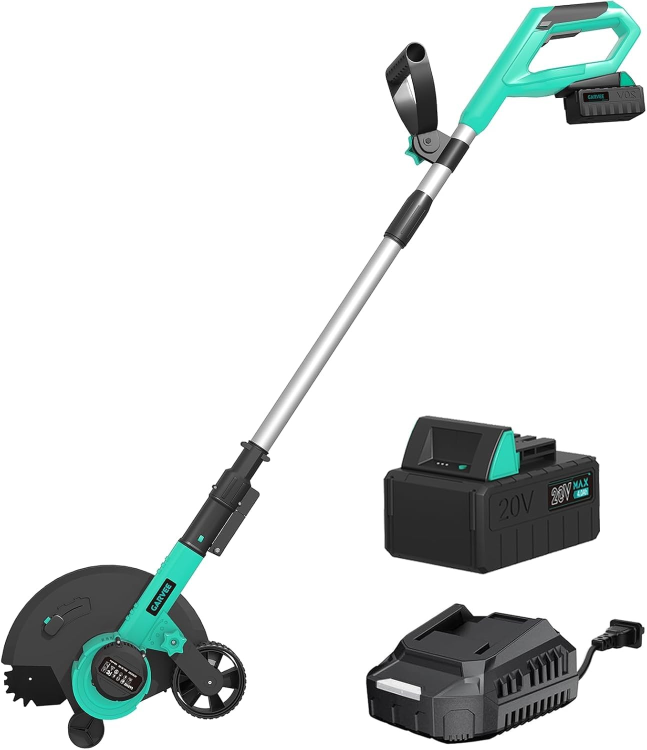 Multipurpose 20V Wireless Lawn Edger and Trimmer Brushless Lawn Edger 9” Blade