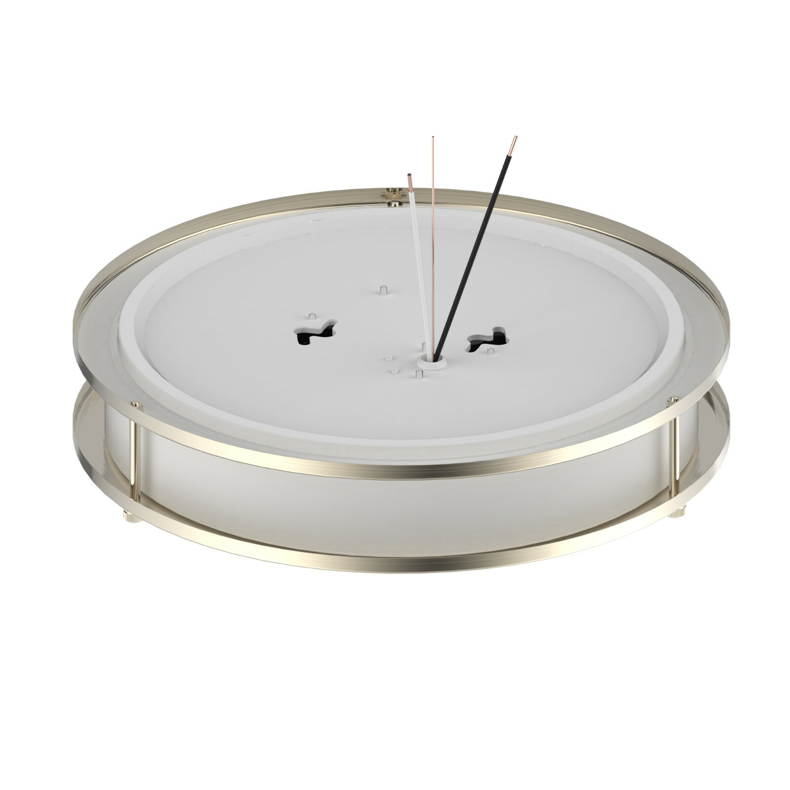 LED Ceiling Light 4000K Flush Mount Fixture Dimmable Double Ring 10″/12″/14″